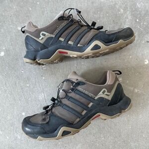 Adidas Terrex Swift R2 men's sz 8 Gray Outdoor Trail Hiking Shoes athletic *READ